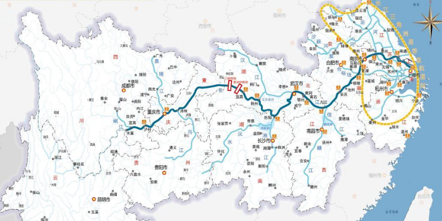 重慶果園港經(jīng)長江黃金水道進出貨物量增長強勁