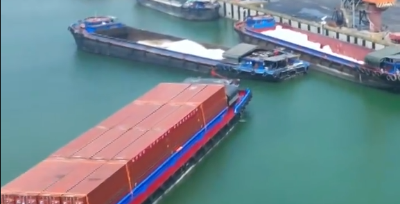 泰安東平港至蘇州太倉港內(nèi)河集裝箱直達航線正式開通